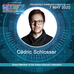 Cédric-Schlosser-Carusel #MBGS2020VE announces Cédric Schlosser, Board Member of the Swiss eSports Federation, among the speakers.