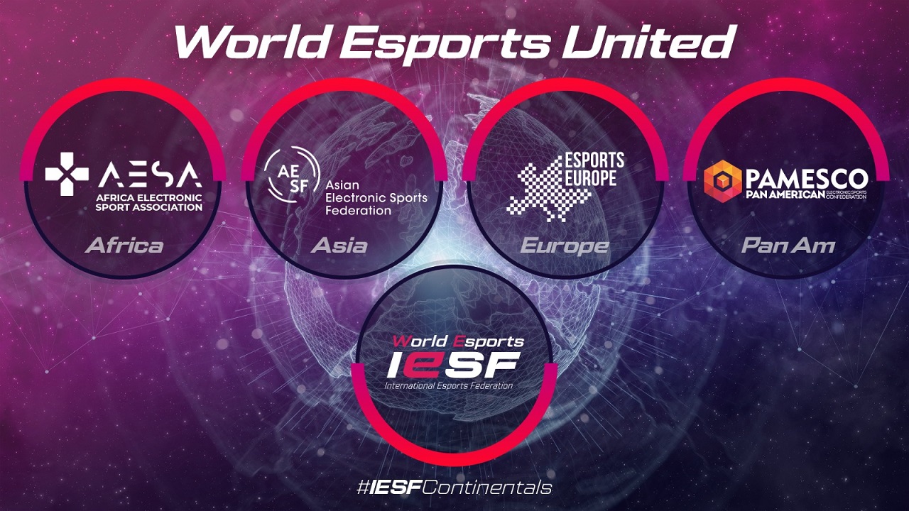 iesf-continues-to-unite-the-world-of-esports-with-acceptance-of-three-new-continental-federations